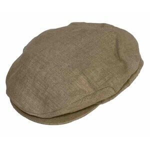 Linen Ivy Newsboy Scally Cap Irish Driver Flat Hat Imported Linen Gentlemen USA